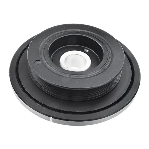 Close-up of Engine Harmonic Balancer Crankshaft Pulley For Lexus GS300 IS300 SC300 And Toyota Supra 1992 To 2005 3.0L DOHC L6 Replacement 1340746020 594736 Durable Rust Resistant Construction For Long Lasting Reliability And Easy Install Fitment.