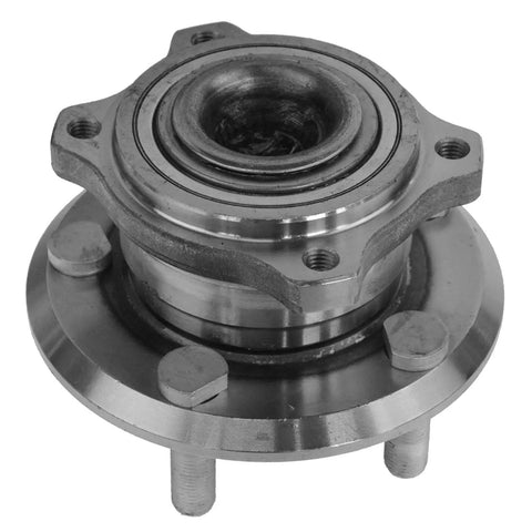 Two Piece Front And Rear Wheel Bearing And Hub Assembly Set For 2005 2009 Chrysler 300 2006 2009 Dodge Charger And 2005 2008 Magnum Premium OEM Grade Hub Bearings With Easy Install, close-up view of hub bearing assembly
