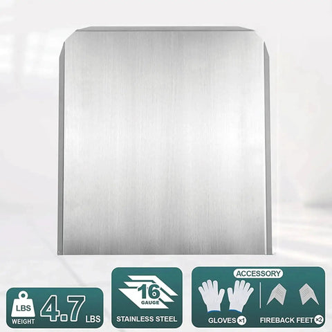 Adjustable Steel Heat Deflectors With Base And Back Panel For Efficient Home Heating In Fireplaces Easy Backplate Installation