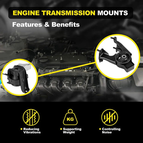 Engine Motor Mount Set For 2003 2008 Toyota Corolla Matrix 1.8L And Pontiac Vibe Replacement A4230 A4219 A4218 A4221 features