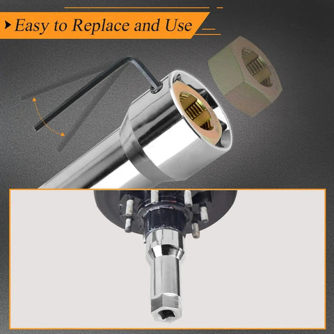 Close-up of 16 Piece Thread Repair Kit Metric & UNF M16 M20 M22 M24 M27 3/4 13/16 27/32 Thread Restorer Set with 27mm Extension Bar