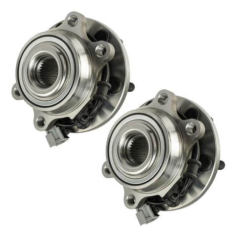BeefedUp 4WD Front Wheel Bearing And Hub Assembly That Fits Nissan Frontier 2005 To 2019 Xterra 2005 To 2015 6 Lug 2 Piece Set