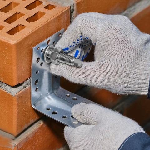 Installing 60 Piece One Half Inch By Three And Three Quarters Inch Wedge Anchor for Concrete Heavy Duty Expansion Anchors with Nuts