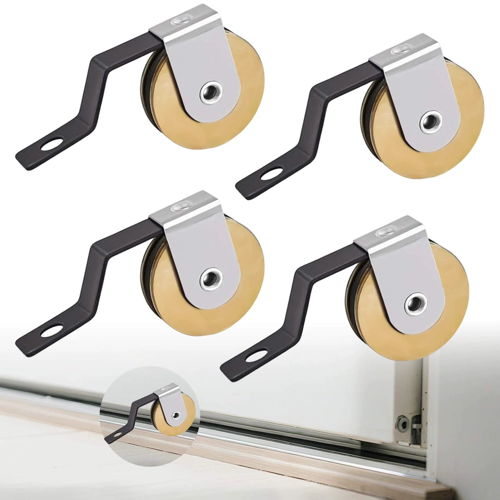 stainless steel sliding screen door roller kit for pat...