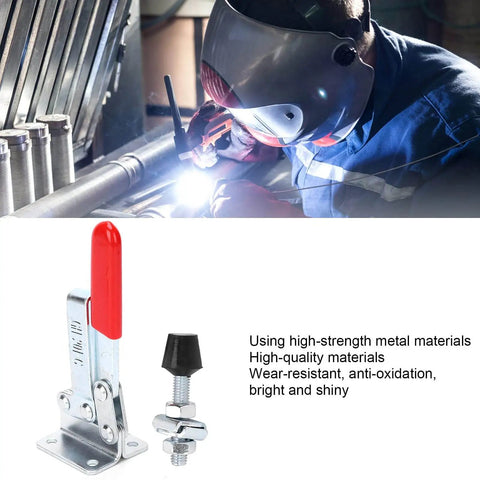 Beefy 182kg Toggle Clamps Two Pack Anti Rust Alloy Steel Horizontal Hold Downs With Quick Release Welding View