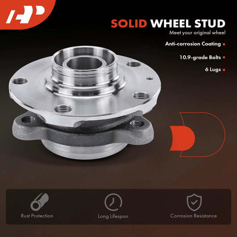 Front Or Rear Wheel Bearing And Hub Assembly For Audi A4 A4 Quattro A6 Quattro RS4 S4 S6 S8 2000-2009 Models Compatible