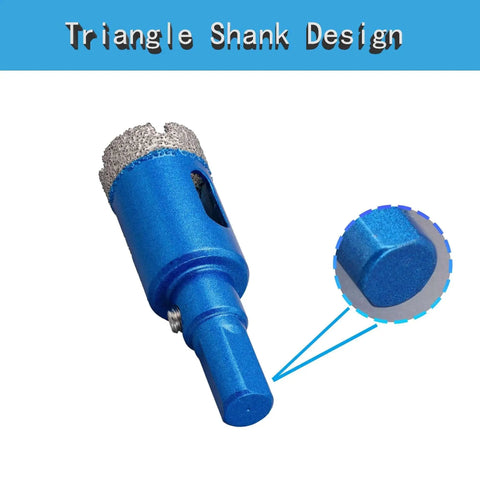Three Quarter Inch Diamond Core Drill Bits Vacuum Brazed Hole Saw With Pilot Triangle Shank For Ceramic Tile Glass Concrete Porcelain And Granite Pack Of Two ChilternCasa