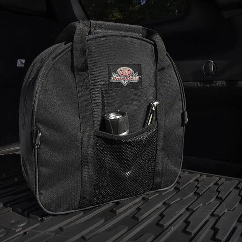 Auto Boss Cable Bag for jumper cables and cords in trunk, 600 denier ripstop fabric, full zippered closure, carry handles, car accessory organizer