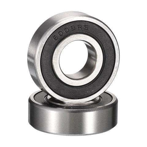HiPicco 6009-2RS deep groove ball bearing, 45x75x16 mm, chrome steel, double rubber seal, 2 pcs