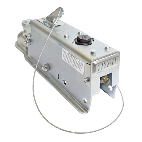 Titan zinc-plated drum brake actuator, bolt-on, 7,000-lb capacity, steel construction