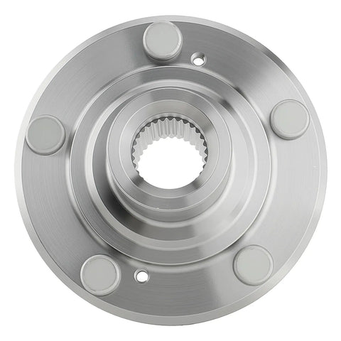 Front Wheel Hub Bearing Assembly Pair For Accord 2008-2012, Crosstour 2010-2015, Accord Crosstour 2010-2011, Acura TSX 2009-2014 OEM Style Replacement Beefed Up Front Hub Bearings For A Smooth Ride viewed from the top showing fitment and components