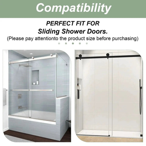 Gray Shower Door Bottom Track Two Pack, Single-Sided Channel With Widths Half Inch And Three-Eighths Inch installation view