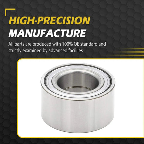 Front Wheel Bearing Assembly Left And Right Swap Pair For Hyundai Veloster Elantra Coupe Elantra GT Kia Forte Koup 5 Soul And Soul EV Fits 2010 Through 2019 Models 510093 on a gray background.