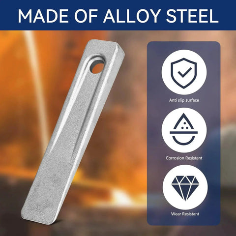 5 Inch Steel Wedge Set for Welding and Machine Set Up Heavy Duty Metal Wedges for Planers Shapers and Milling Machines