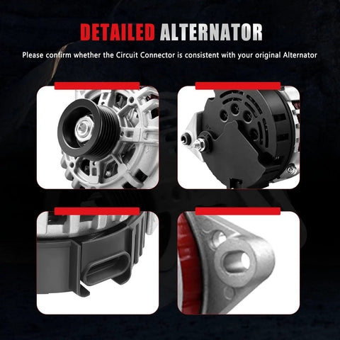 Close-up details of 1.6L Alternator Replacement Plug And Play Budget Friendly Fits Chevrolet Aveo 2004 2008 Aveo5 2006 2008