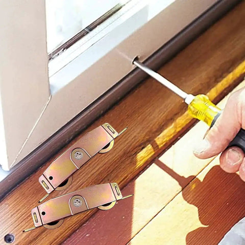 Sliding Patio Door Roller Assembly For One And One Quarter Inch Steel Ball Bearing With Side Adjustment Replacement Kit installation