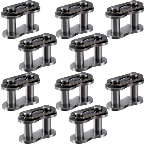 10 Pack Number 35 Chain Master Link Roller Steel Alloy Heavy Duty Connector For Bicycle Bike Mini Kart ATV Scooter Baja Doodle Bug Motovox Harbor Freight Predator 212cc Go Kart Cart
