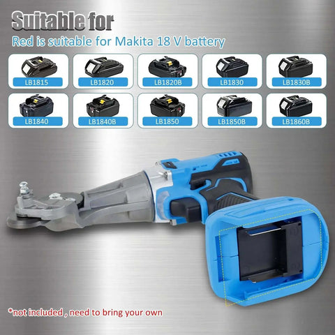 Electric Drill Plate Cutter 18V and 21V Double Headed For Metal Sheets with battery compatibility chart