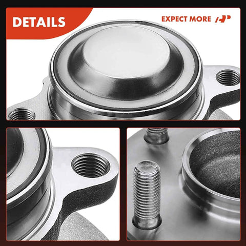 Detailed view of 2 Rear Wheel Bearing And Hub Assembly 5 Lug For Honda Civic 2016-2021 And Insight 2019-2022 Ready To Roll