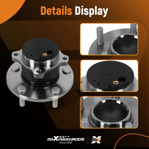 512347 Rear Wheel Hub And Bearing Assembly With ABS 5 Bolt for Mazda 3 2004 to 2013 and Mazda 5 2006 to 2017 Details