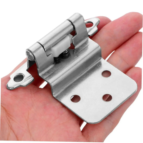 Heavy Duty Recessed Cabinet Hinges With Self Closing Design For Kitchen And Bathroom, 8 Pack, High Load Capacity, Durable Metal Hardware