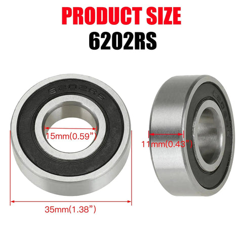 Mini Bike Wheel Bearings Dual Front And Rear For Coleman CT200U Trail 200 BT200X CT200U-EX Baja Warrior MB165 MB200