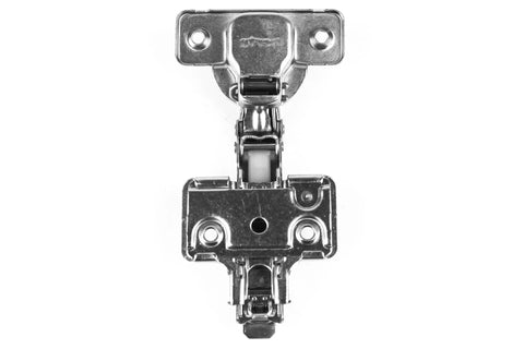 Two Pack Frameless Cabinet Hinges With No Squeak Soft Close, 90 Degree Restricted Opening, 6 Way 3 Cam Adjustment, Includes Installation Screws