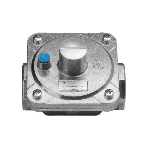 Adjustable Natural Gas Regulator For Outdoor Fire Pits Fireplaces And Grills, 3 To 6 Inches Water Column Output, front view