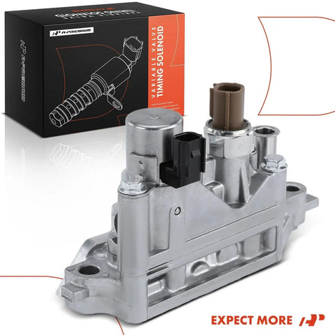 Direct-Fit Engine Variable Valve Timing VVT Solenoid Front Spool Valve Assembly Replacement for Acura RDX, Honda Accord, Crosstour