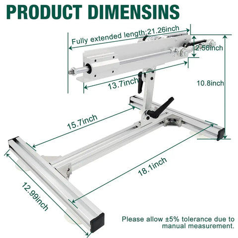 Dimensions for Beefed Up Reciprocating Linear Actuator With High Torque 40 Lbs 24V Telescoping Motor showing full extension.