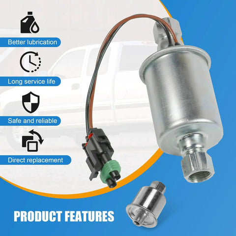Diesel Fuel Lift Pump Replacement E8413 For Chevy GMC 6.5L Trucks C2500 C3500 K2500 K3500 G2500 G3500 1992-2002 Replacement Also Fits E520 8012 15754298 OT18046 BGV100 P74222