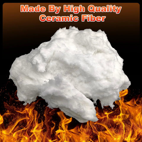 Ceramic fiber blanket insulation, white, 24x12 in, 1 in thick, high-temp fireproof for ovens, kilns and pipes.