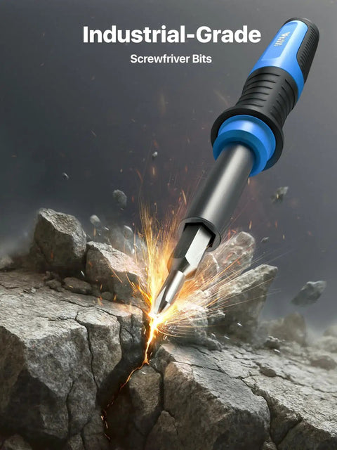 52 In 1 Precision Screwdriver Kit With Torx And Hex Bits Magnetic Repair Tool Set tool piercing rock surface