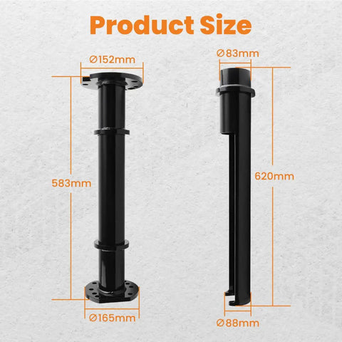 Rear Axle Bearing Puller Tool For Toyota Land Cruiser 1998-2008 And Tacoma 1995-2016, ABS Sensor Ring Puller Size Details