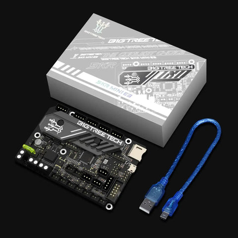 SKR Mini E3 V3.0 32Bit Control Board With TMC2209 UART Stepper Drivers, USB cable, and packaging for Ender 3 printer upgrade