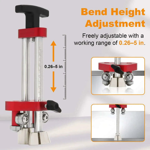 Onsite Sheet Metal Roller Bender Single Station For Roofing And Metal Fabrication, 0 To 100 Degree Edge Bends, 5mm To 75mm Depth, Pro Grade Tool