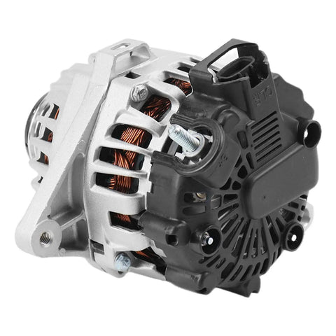 Drop In High Output Alternator For Hyundai Elantra 2011 Through 2017 And Kia Forte Forte5 Forte Koup Soul 2012 Through 2016 1.8L 2.0L L4 Replaces 11610N FG10T011 37300-2E210 3730023650RU 2610428 2618577, front view