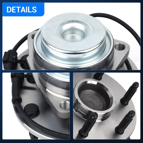 Front Wheel Hub And Bearing Assembly Compatible With Cadillac Escalade 2002-2006 Front RWD Chevrolet Avalanche details