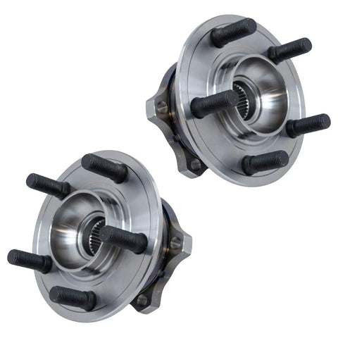 Rear Wheel Bearing And Hub Assembly Set, Driver And Passenger Side, 2 Piece Replacement Kit For 08-14 Dodge Challenger, 09-14 Charger And 10-14 Chrysler 300, visible front view