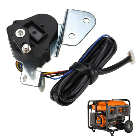0G6452 stepper motor assembly with metal mounting bracket and multi-color wiring harness for GENERAC and other generator brands