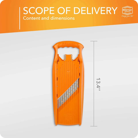 Wave Waffle PowerLine Veggie Slicer for Crinkle Cut, Waffle and Spirelli Styles with Adjustable Thickness, 13.4 inches.