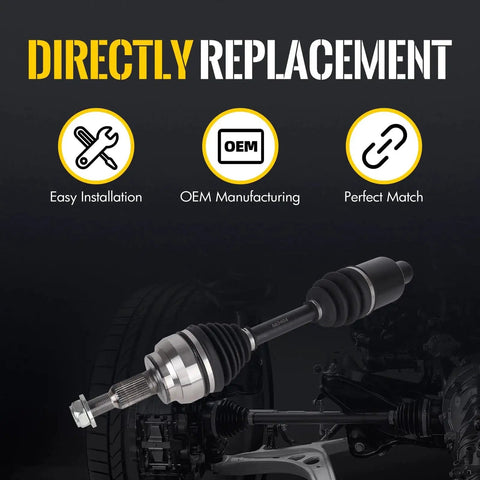 CV Axle Shaft Assembly For Dodge Ram 1500 Front 4WD 2002 2010 And 2011 Ram 1500 OE Replacement 66 3404 displayed on dark background