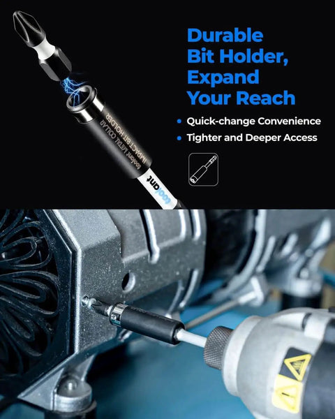 2 Inch Phillips Bit Set With Magnetic Anti Slip Tips PH2 For Impact Drivers 10 Pack Toolant No Cam Out Durable Bits for deep access