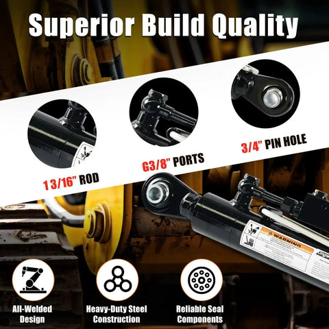 Hydraulic Top Link Cat 1-1 With Locking Block 18 1/8 To 26 3/8 In Check Valves featuring superior build quality and steel construction.
