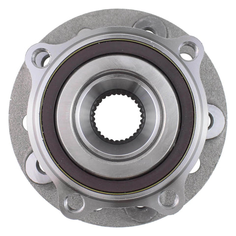 Top view of Mercedes Front Left And Right Wheel Bearing And Hub Assembly Compatible With E450 19 To 26 E53 AMG 19 To 26 C63 AMG S