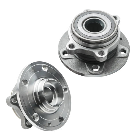 All In One Front And Rear Wheel Bearing Hub Assembly Kit For VW Beetle CC Golf Eos GTI Jetta Passat Tiguan And Audi TT Q3 With ABS Precision Fit 32mm Bearings 4 Bolt Flange ABS Compatible Direct Replacement For A Wide Range Of VW And Audi Models