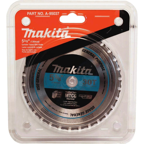 A-95037 TCT Saw Blade 5-3-8 Inch By 5-8 Inch 30 Tooth Ultra Thin Kerf For Cordless Saws in packaging
