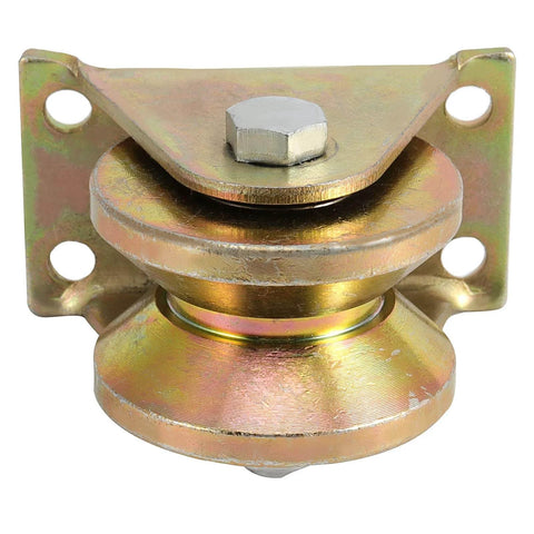 Heavy Duty 2 Inch V Groove Wheel Gate Caster For Sliding Gates Built To Haul Up To 660 Lb Capacity Rigid Roller On Inverted V Track