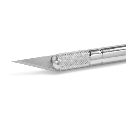 All Purpose Precision Knife With Size 2 Fine Point Blade For Clean Cuts On Medium To Heavy Materials, Durable Aluminum Handle