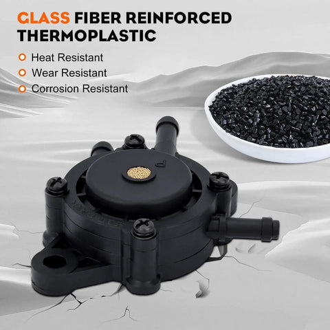 Fuel Pump Replacement For Z225 Z235 Z245 Z255 Z335E Z335M Z345M Z345R Z355R Z375R Z425 Z435 Z445 Z465 Lawn Mower LG808656 made of glass fiber reinforced thermoplastic